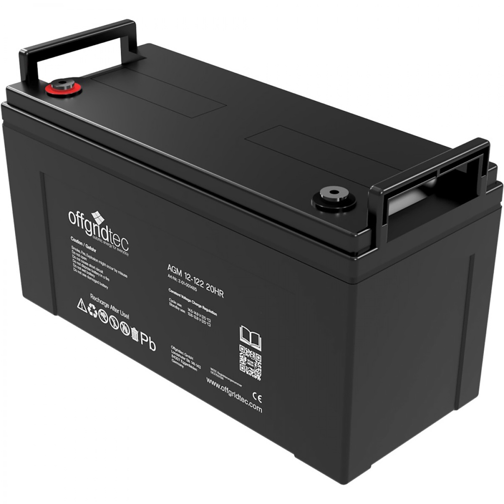 Offgridtec AGM 122Ah 20HR 12V - Solar Batterie Akku Extrem zyklenfest