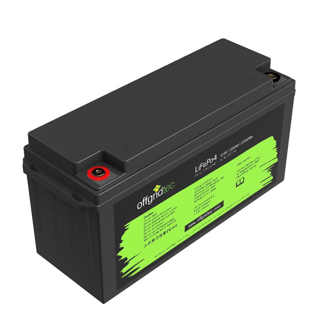 Offgridtec LifePo4 Akku 12/200 12,8V 200Ah BMS integriert 2560Wh