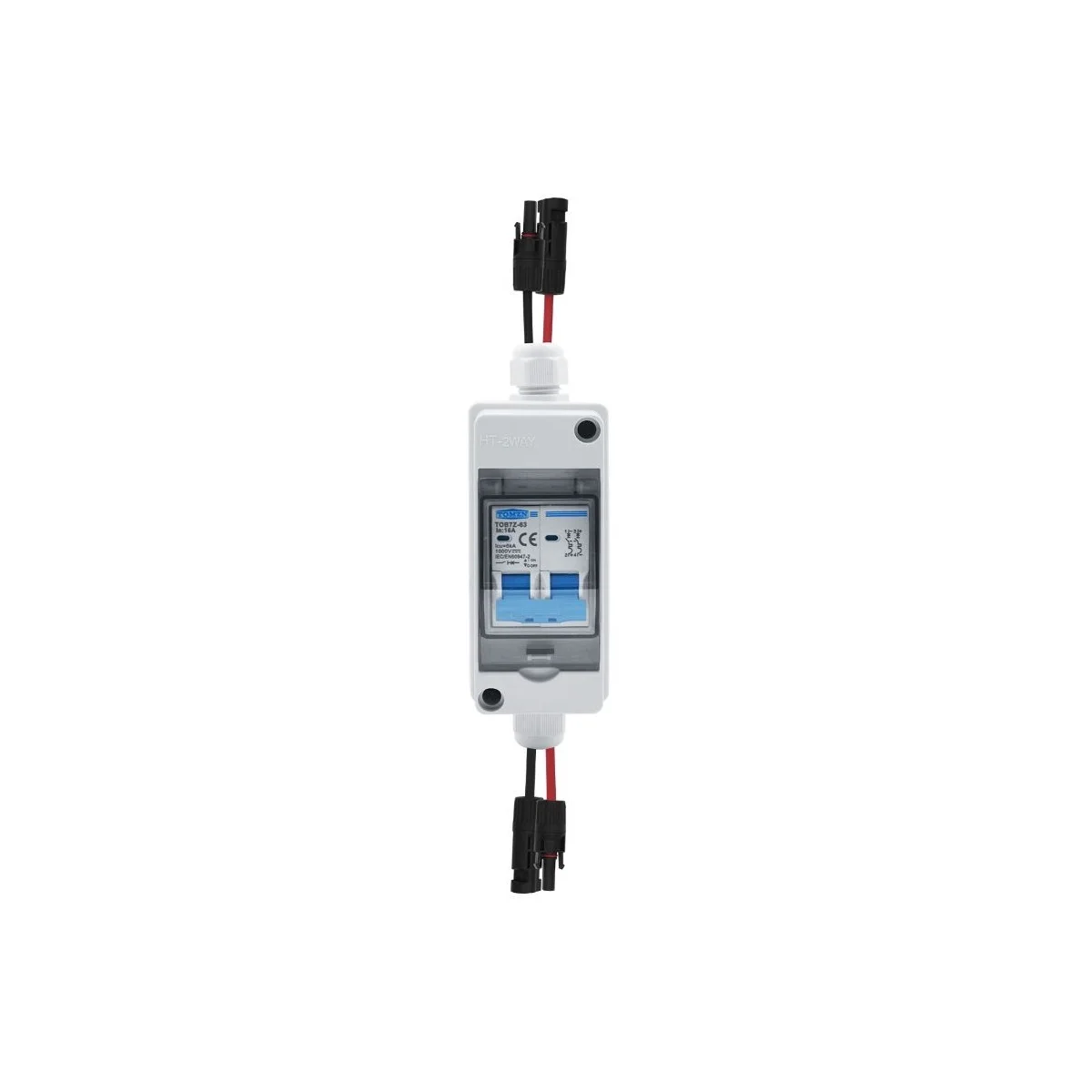 [TOMZN-520574] PV Anschlusskasten 1 String In - 1 Out MC4 1000V 40A DC mit 0% Umsatzsteuer nach §12 Abs. 3 UStG